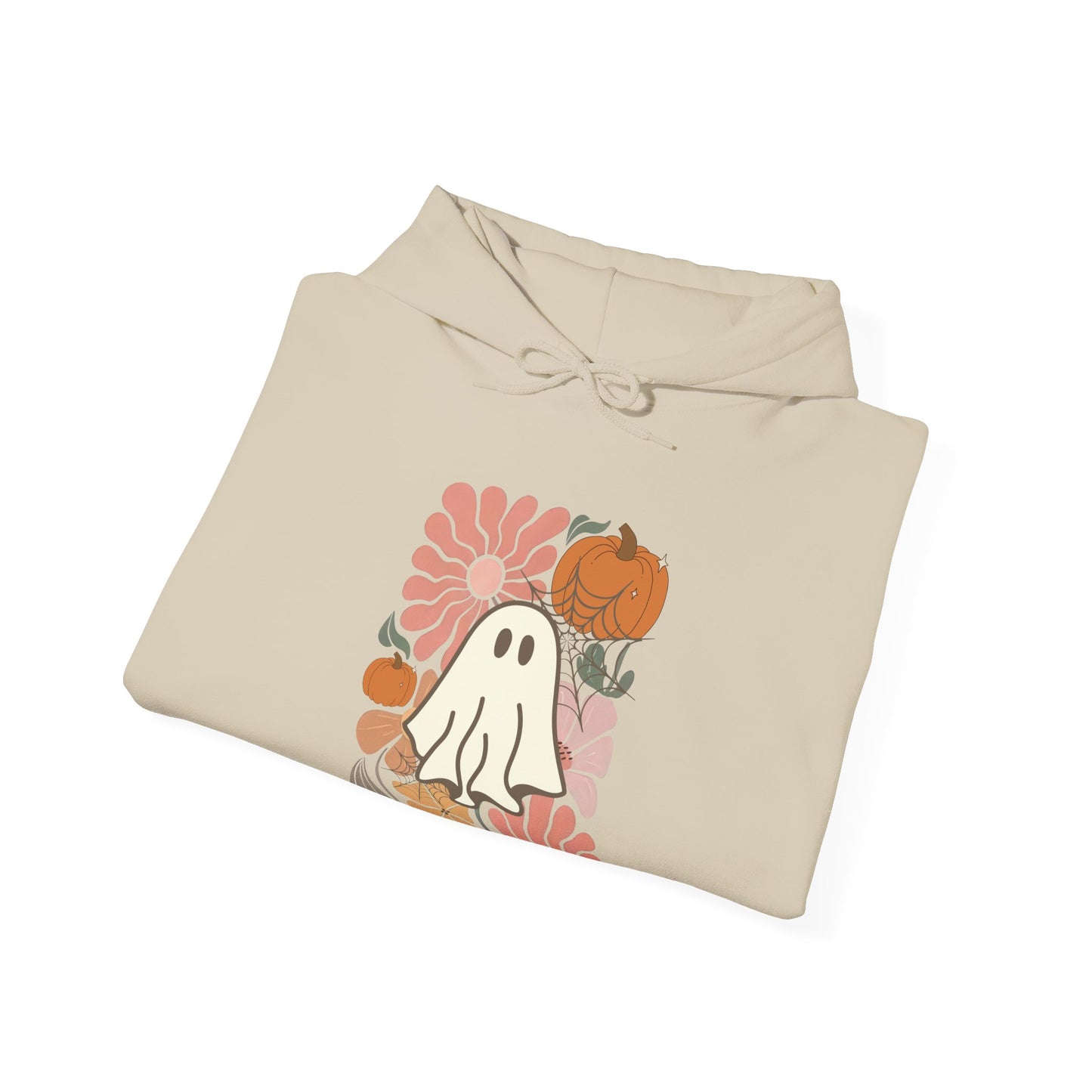 Ghost Flower Hoodie - Cute Retro Style Unisex Sweatshirt