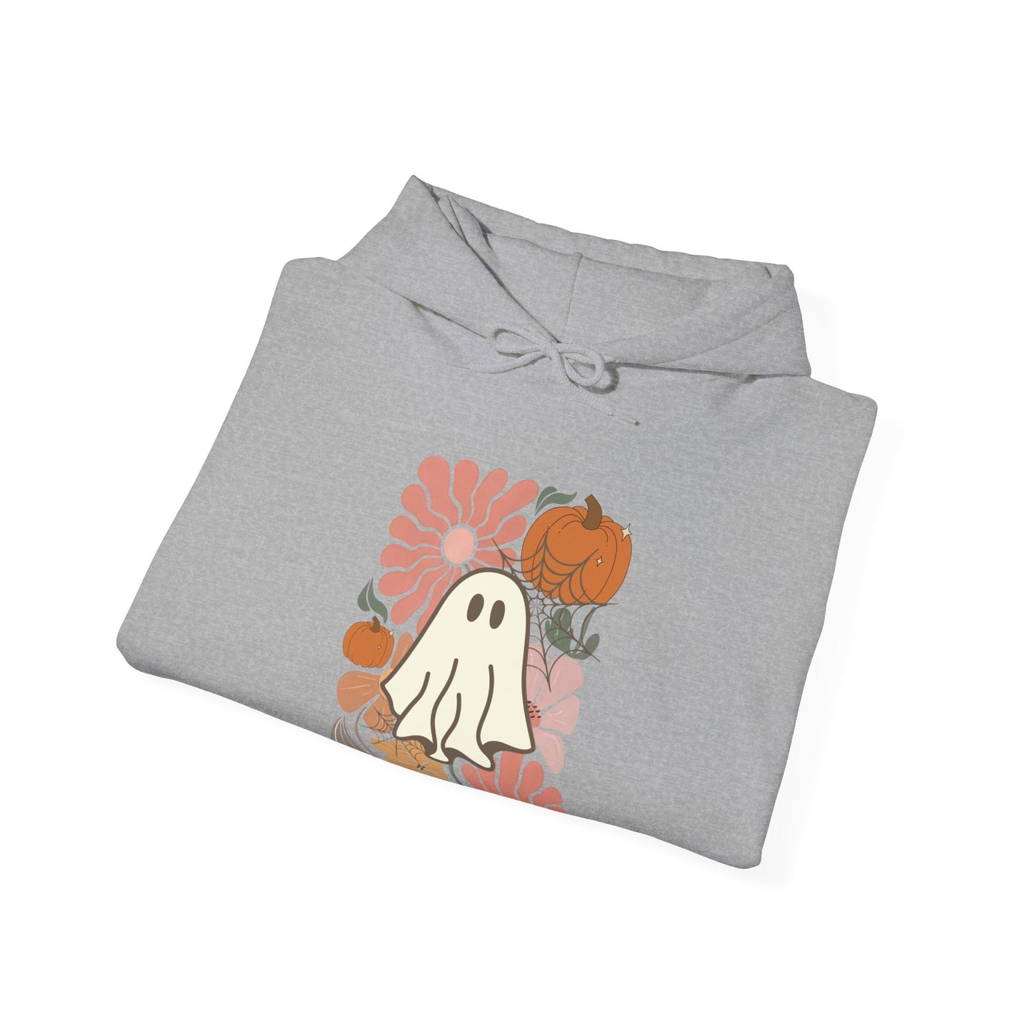 Ghost Flower Hoodie - Cute Retro Style Unisex Sweatshirt