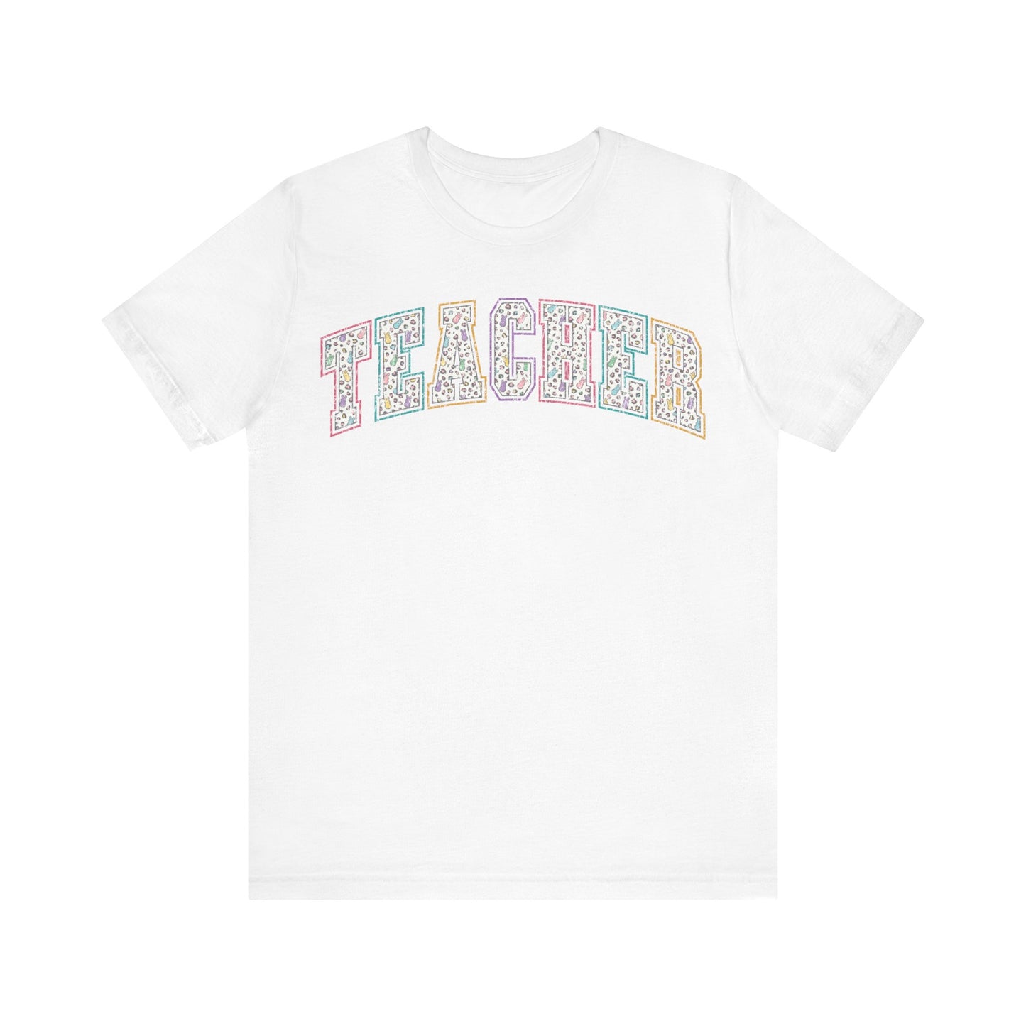 Teacher Easter Bunny Leopard Retro