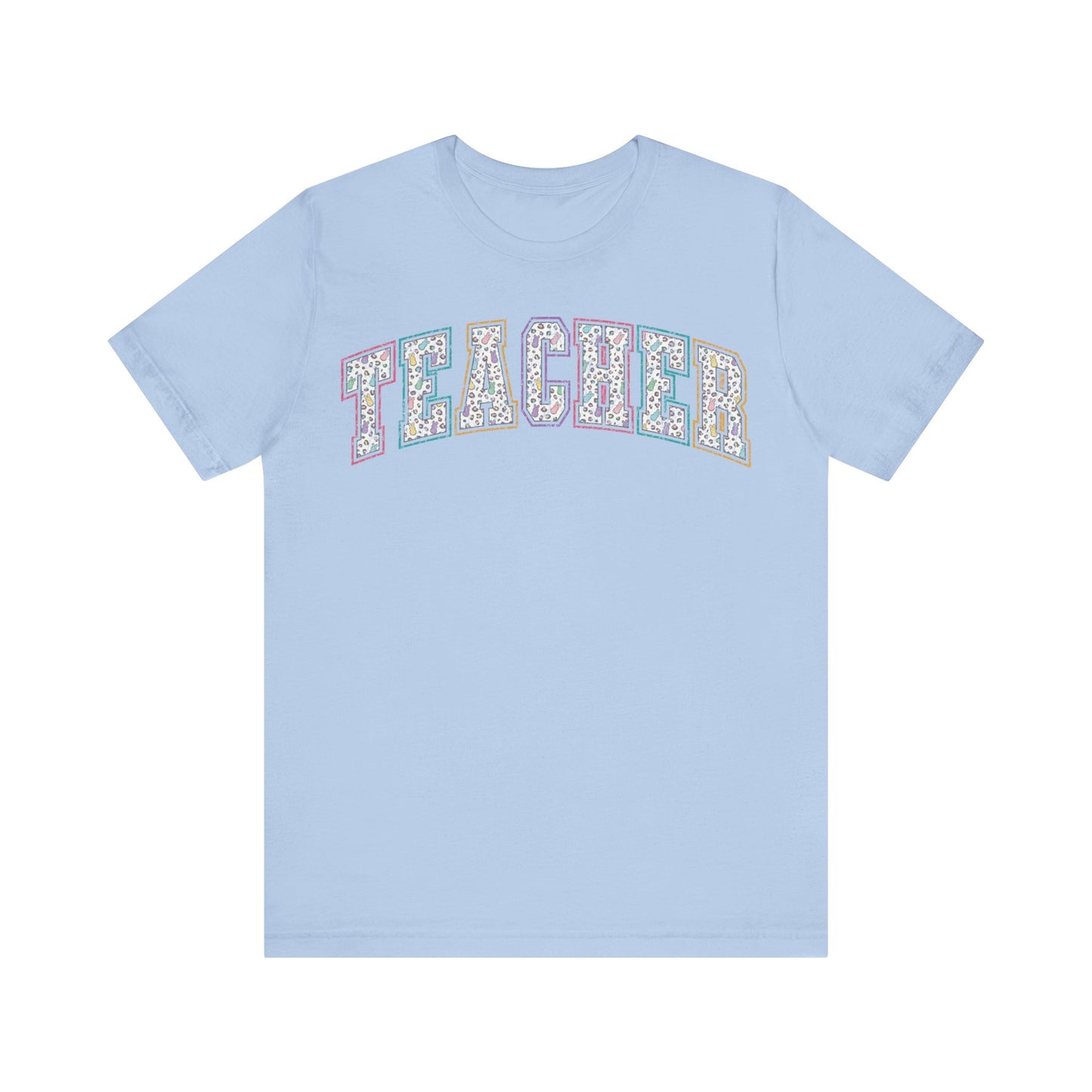 Teacher Easter Bunny Leopard Retro