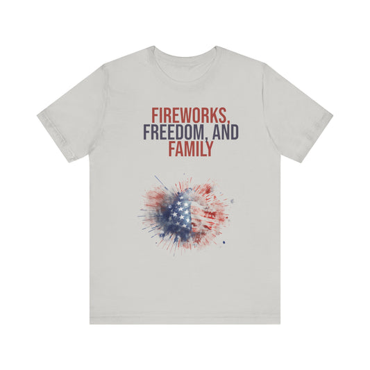 Fireworks, Freedom and Family T-Shirt #2