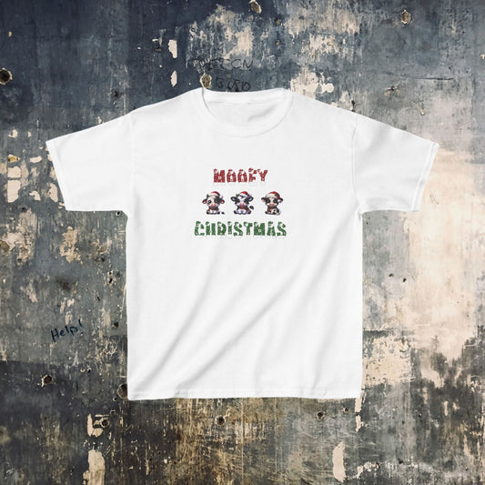 Kids T-Shirt- Mooey Christmas