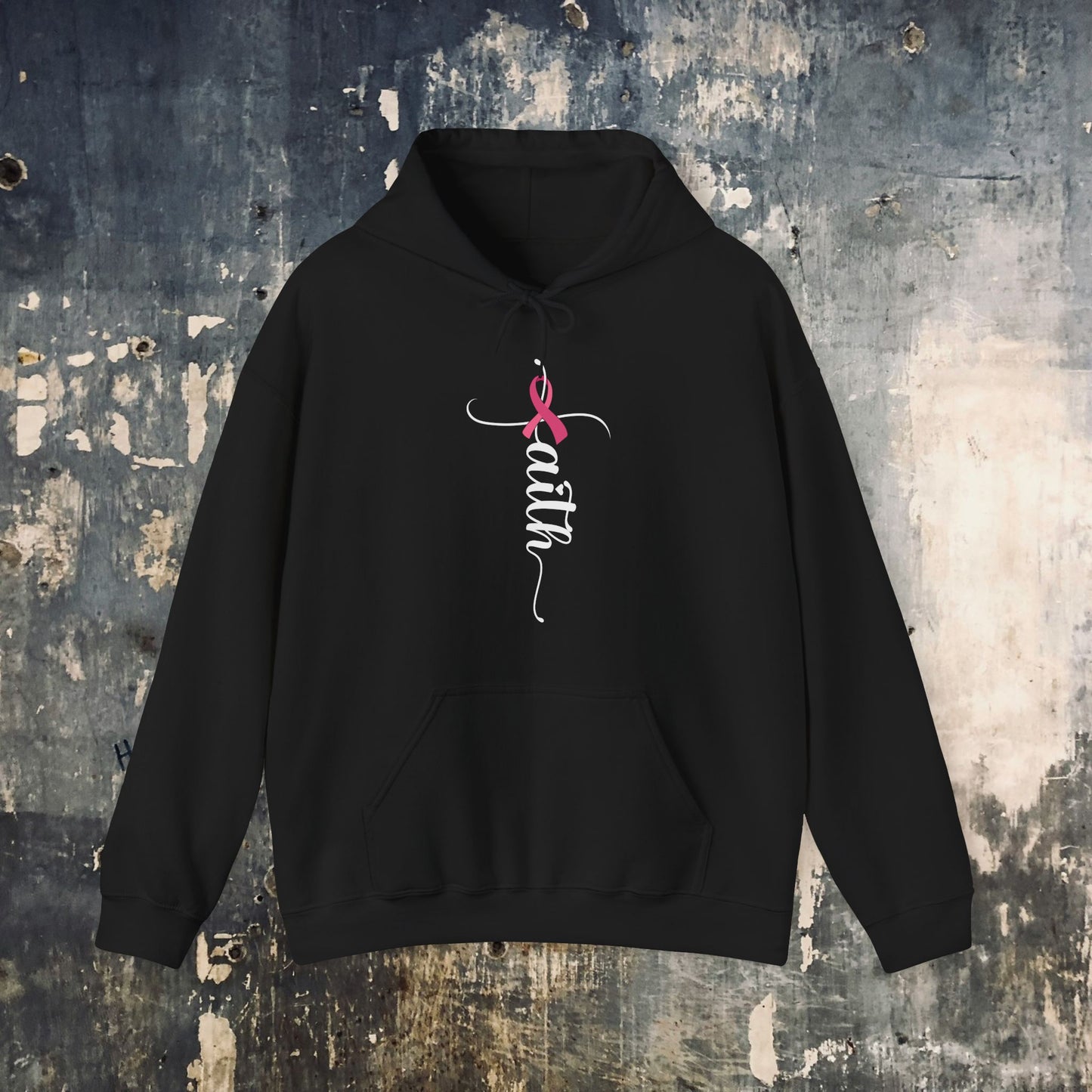 Faith & Strength: Breast Cancer Awareness Hoodie