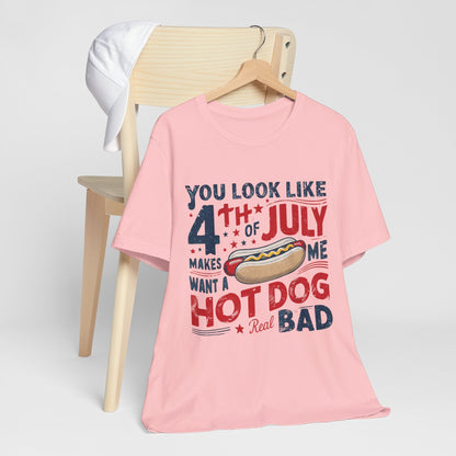 Hot Dog 4th July Shirt