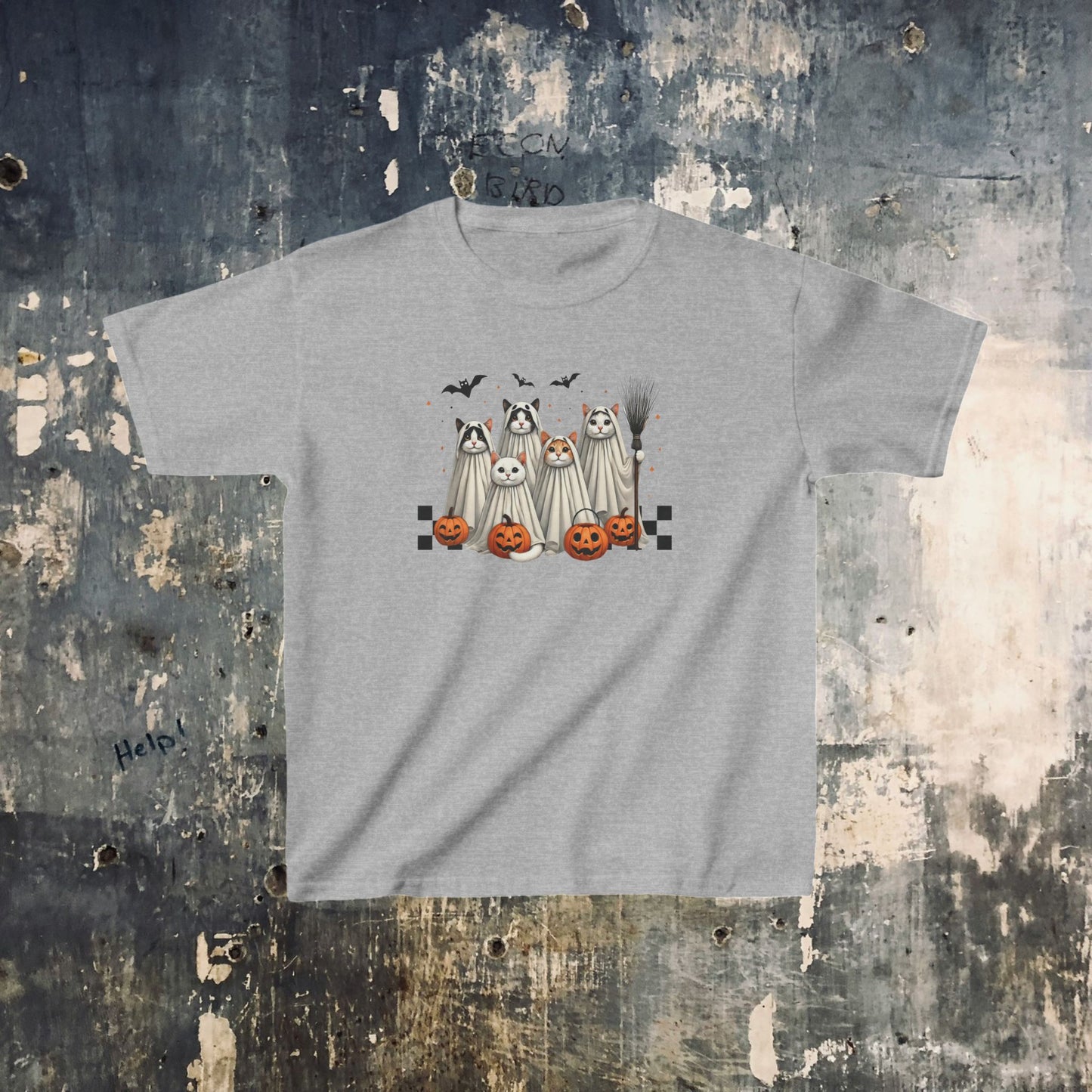 Kids T-Shirt Ghost Cats