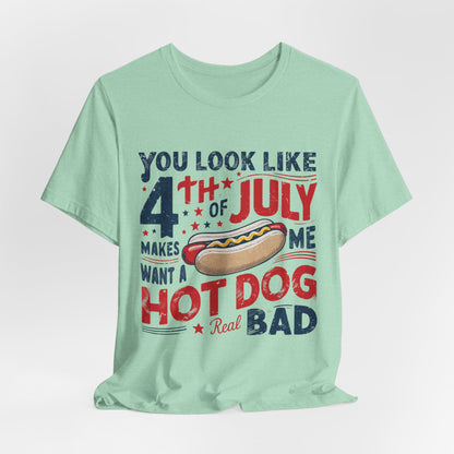 Hot Dog 4th July Shirt