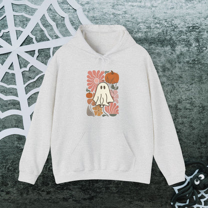 Ghost Flower Hoodie - Cute Retro Style Unisex Sweatshirt