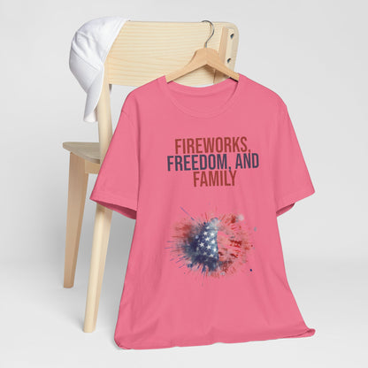 Fireworks, Freedom and Family T-Shirt #2