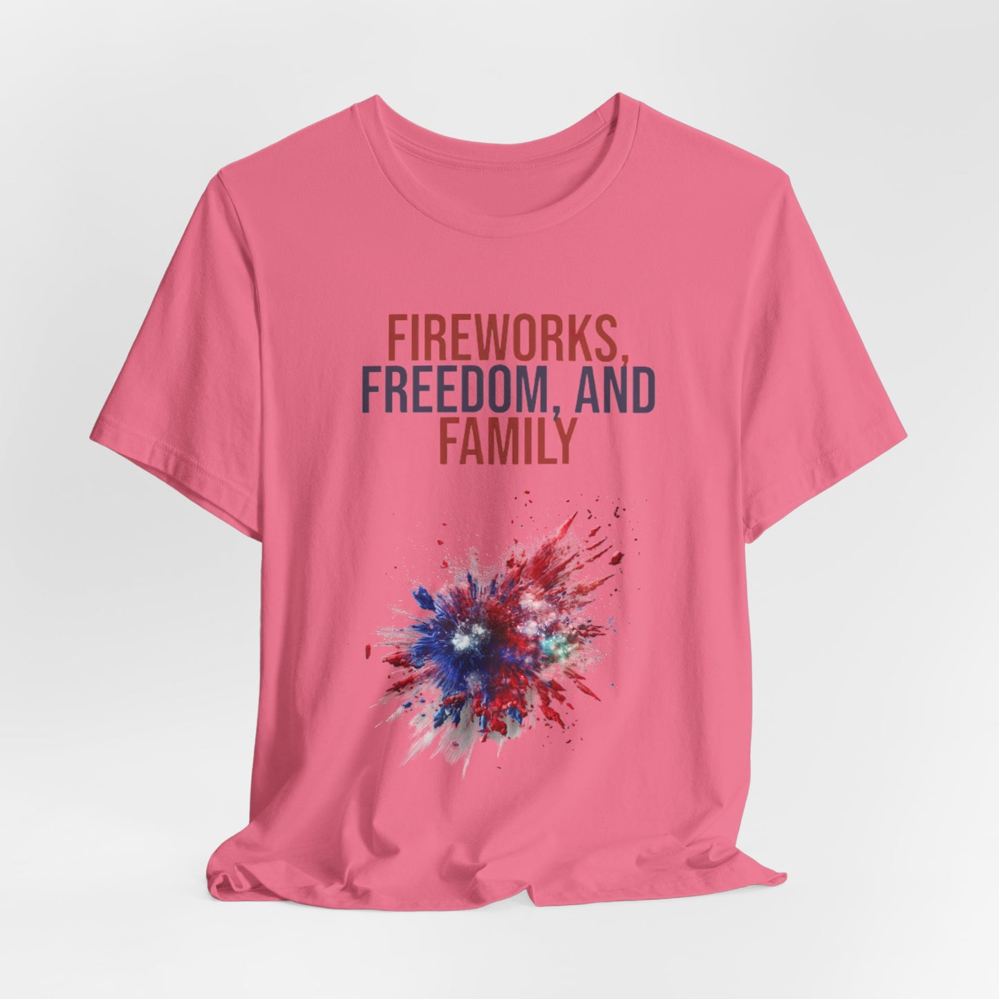 Fireworks, Freedom and Family T-Shirt #1