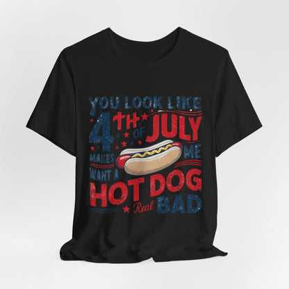 Hot Dog 4th July Shirt