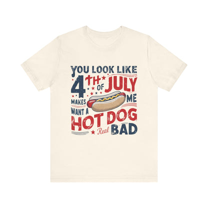 Hot Dog 4th July Shirt