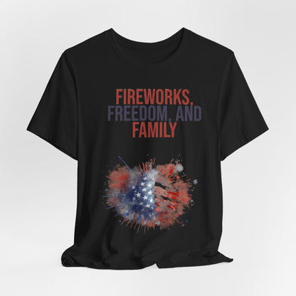 Fireworks, Freedom and Family T-Shirt #2