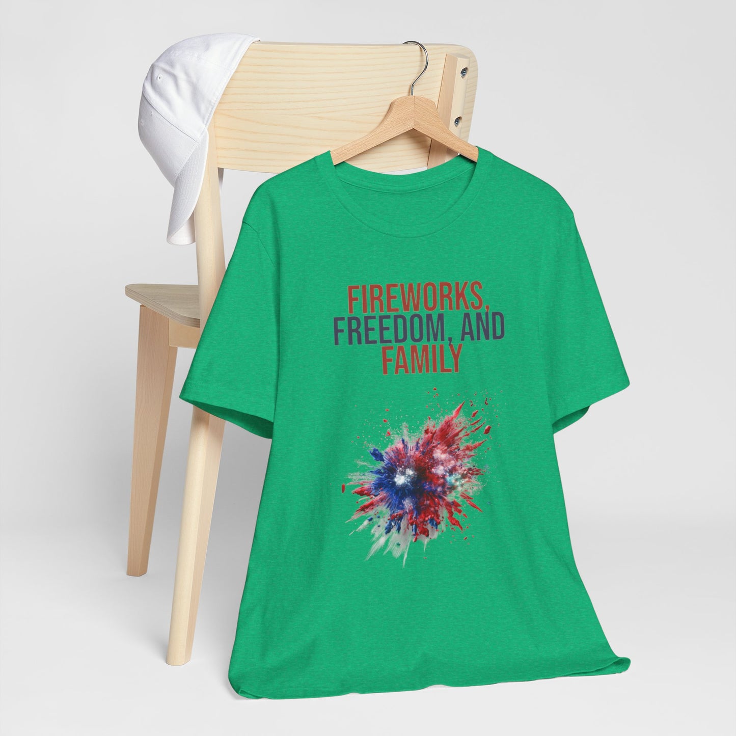 Fireworks, Freedom and Family T-Shirt #1