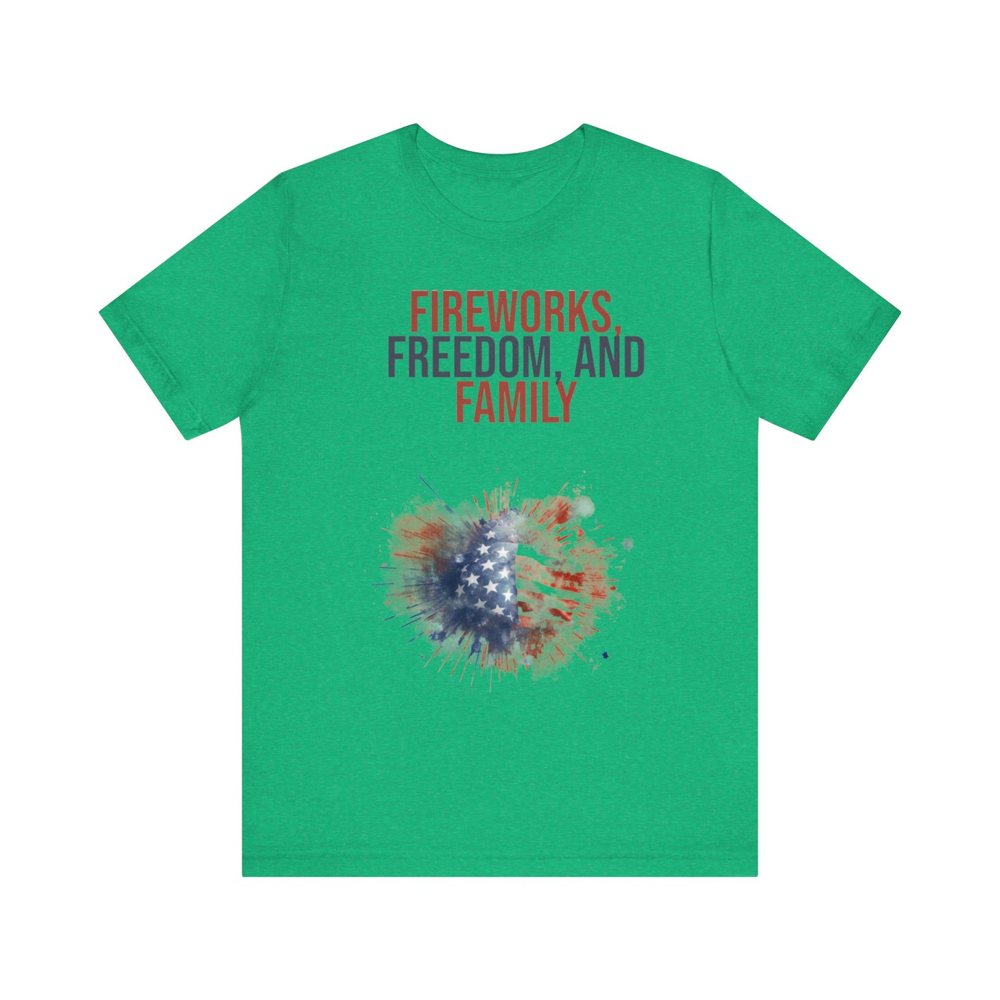 Fireworks, Freedom and Family T-Shirt #2