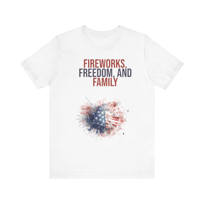 Fireworks, Freedom and Family T-Shirt #2