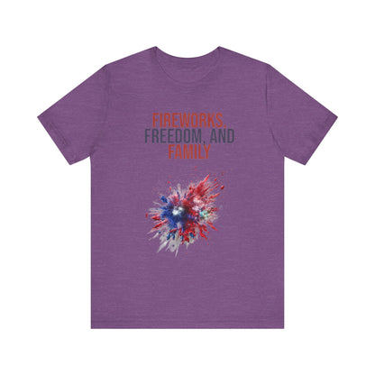 Fireworks, Freedom and Family T-Shirt #1