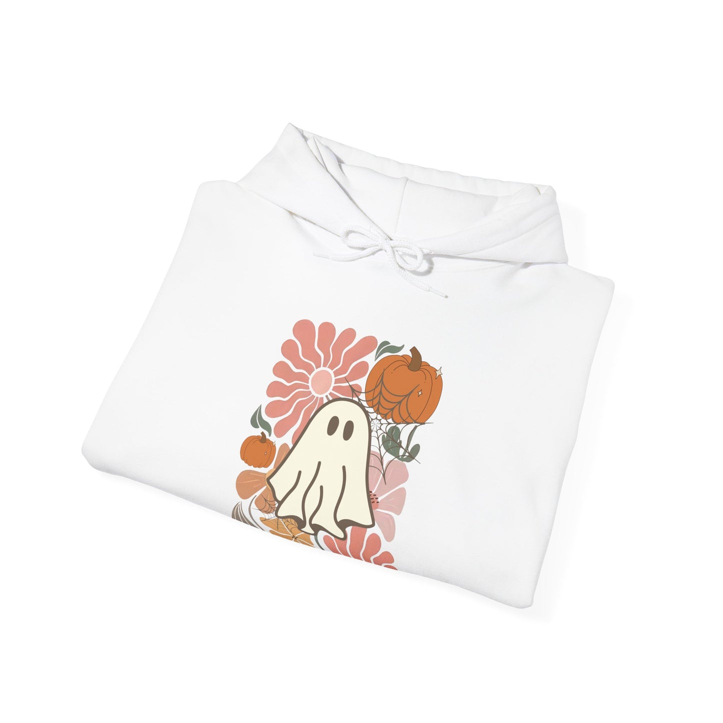 Ghost Flower Hoodie - Cute Retro Style Unisex Sweatshirt