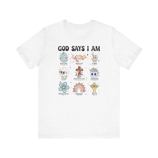 God Says I Am Easter- Retro