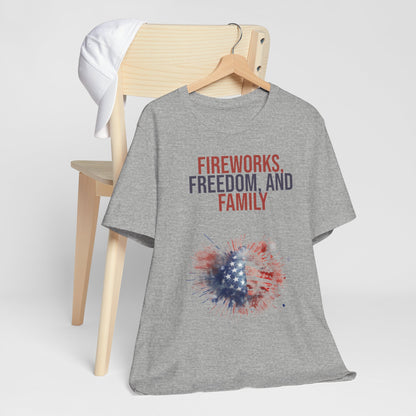 Fireworks, Freedom and Family T-Shirt #2