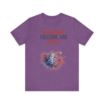 Fireworks, Freedom and Family T-Shirt #2