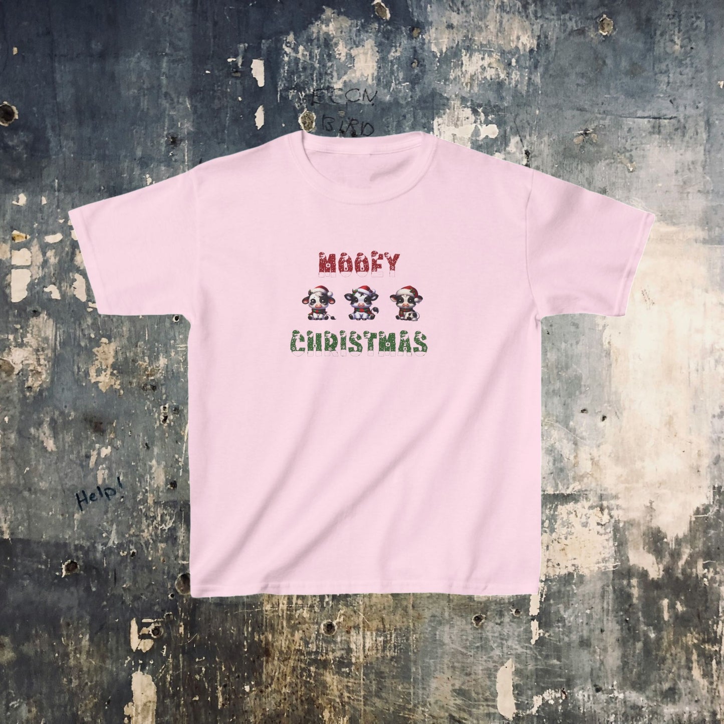 Kids T-Shirt- Mooey Christmas