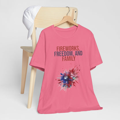 Fireworks, Freedom and Family T-Shirt #1