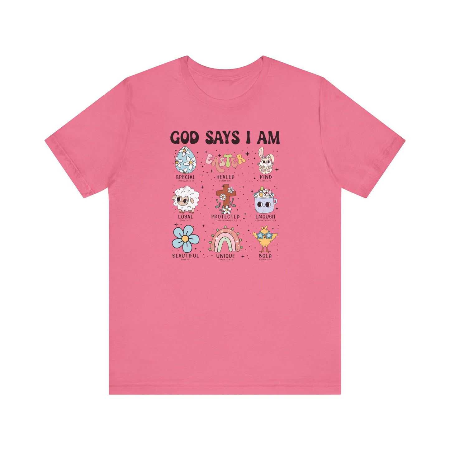 God Says I Am Easter- Retro - Distressed