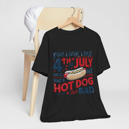 Hot Dog 4th July Shirt