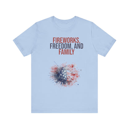 Fireworks, Freedom and Family T-Shirt #2