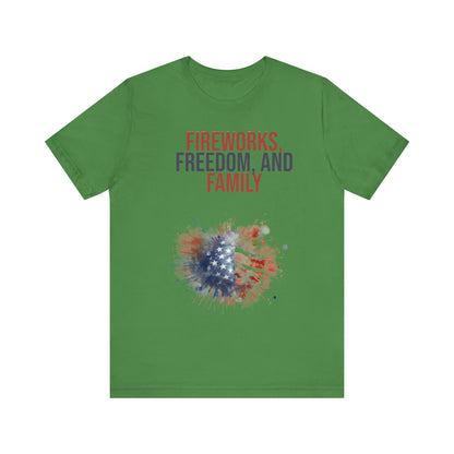 Fireworks, Freedom and Family T-Shirt #2