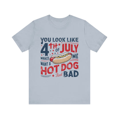 Hot Dog 4th July Shirt