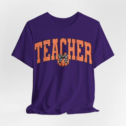 Teacher Pumpkin-Retro