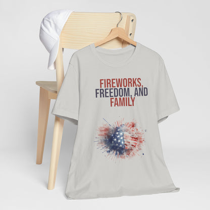 Fireworks, Freedom and Family T-Shirt #2