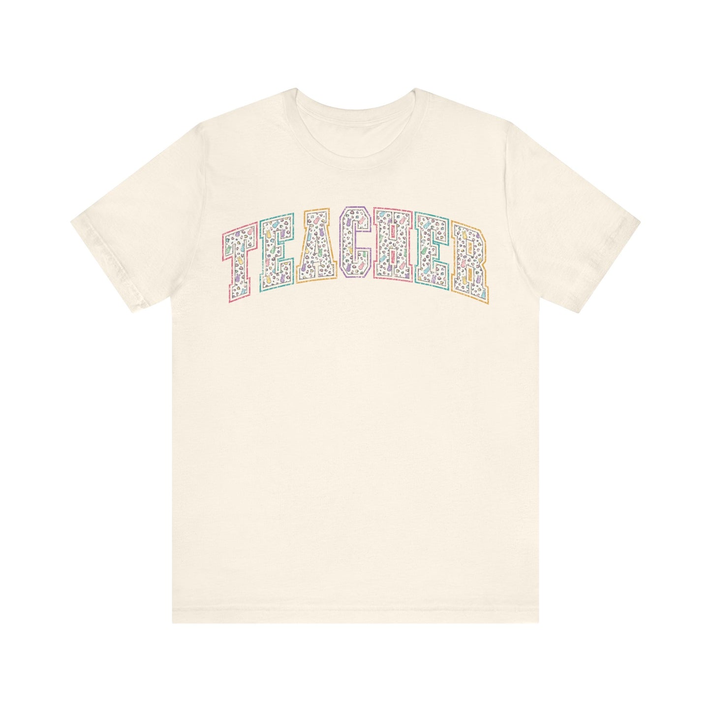 Teacher Easter Bunny Leopard Retro